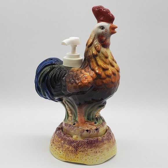 Allure Accents Allure 999 Vintage Colourful Ceramic Rooster Soap